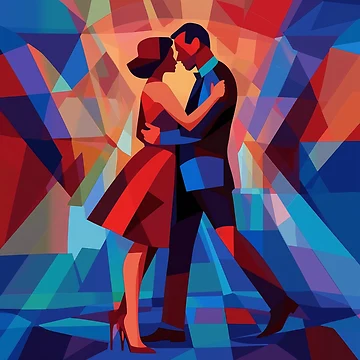Artwork thumbnail, Abstract Couple Dancing by Rtymer