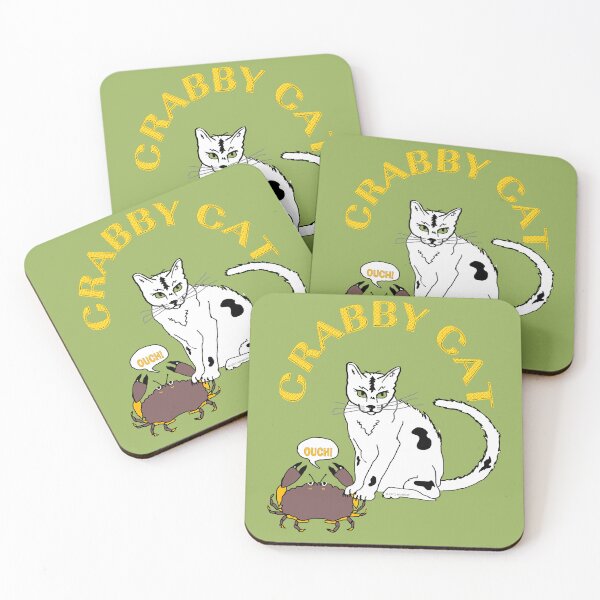 Item preview, Crabby Cat Catches Crab designed and sold by kristalcurt.