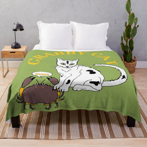 Item preview, Crabby Cat Catches Crab designed and sold by kristalcurt.