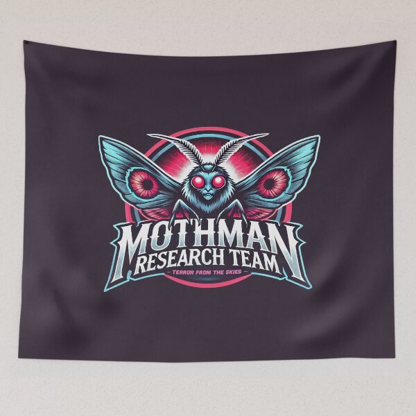 Item preview, Mothman Research Team – Cryptid Hunter “Terror from the Skies” Tee	 designed and sold by Victor Shadehorn.