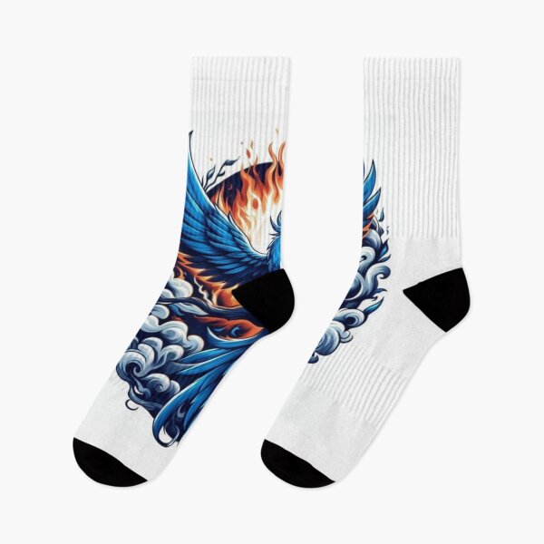 Item preview, mythical blue colour phoenix design designed and sold by NivyasArtistry.