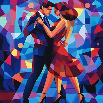 Artwork thumbnail, Abstract Couple Dancing by Rtymer