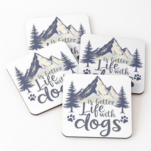Item preview, Life is Better with dogs - Vintage Outdoor Adventure designed and sold by MyFishka.