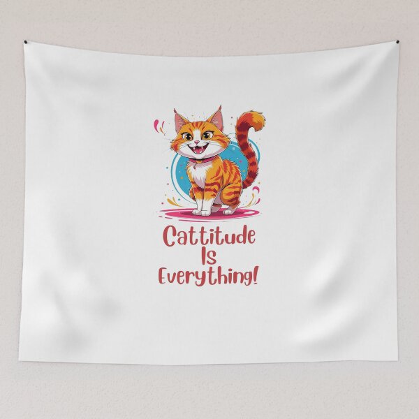 Item preview, Cattitude Is Everything! designed and sold by DesignsByDinger.