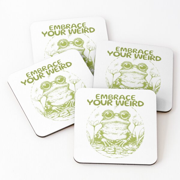 Item preview, embrace your weird - quirky frog designed and sold by salvaverde.