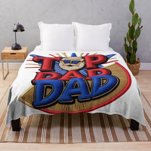 Item preview, Top Dad Patch  Cool Father’s Day Embroidery Patch designed and sold by ArtDesignTp.