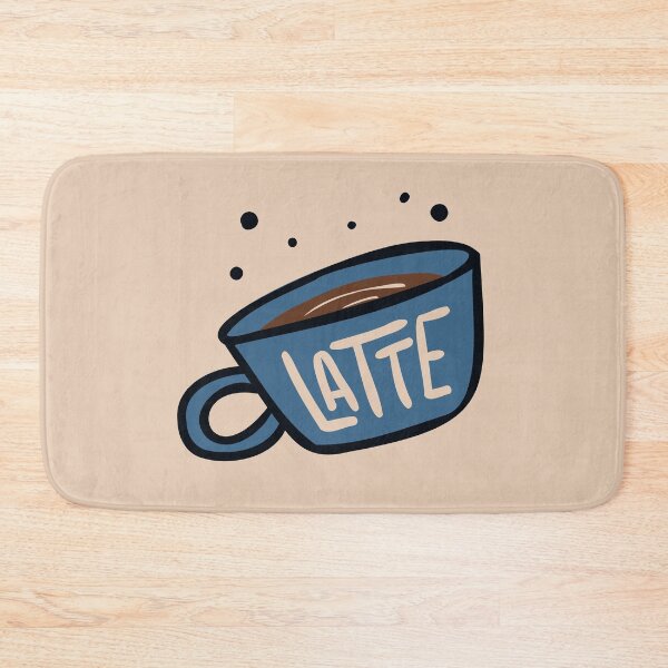Item preview, Flat Design Illustration with Cup Latte at Hand Draw Doodle Style	 designed and sold by AlginaPugachova.