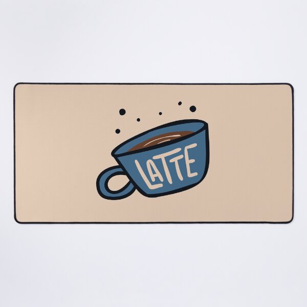 Item preview, Flat Design Illustration with Cup Latte at Hand Draw Doodle Style	 designed and sold by AlginaPugachova.