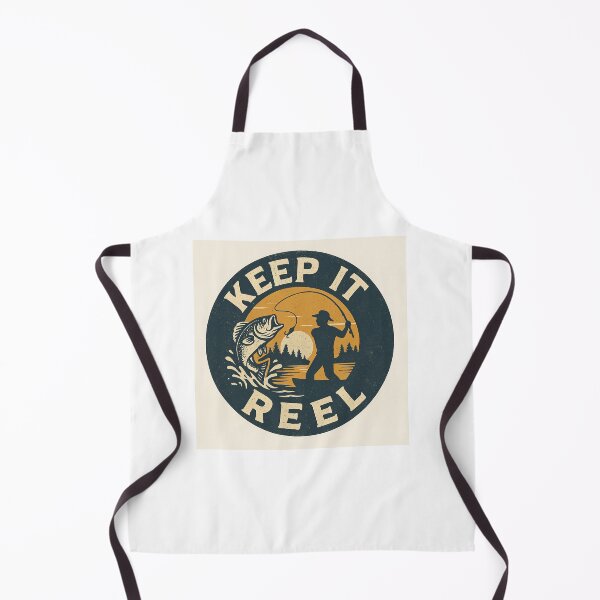Item preview, Keep It Reel Retro Fishing Badge designed and sold by dessertcruzing.