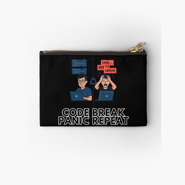 Item preview, Code. Break. Panic. Repeat. designed and sold by Shadydesigner.