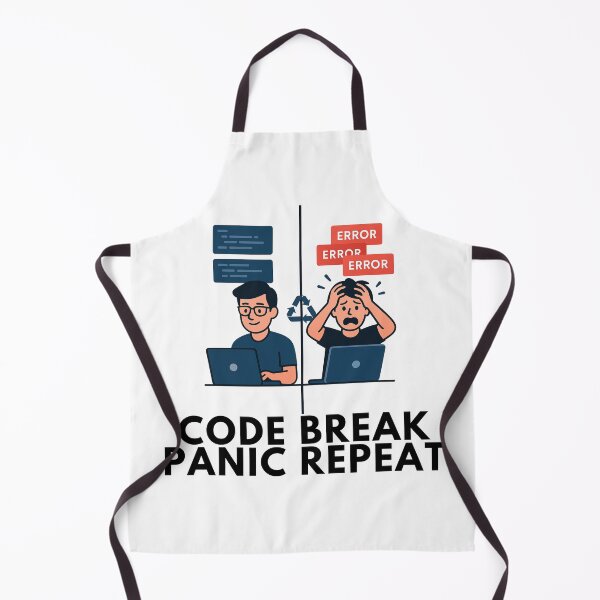 Item preview, Code. Break. Panic. Repeat. designed and sold by Shadydesigner.