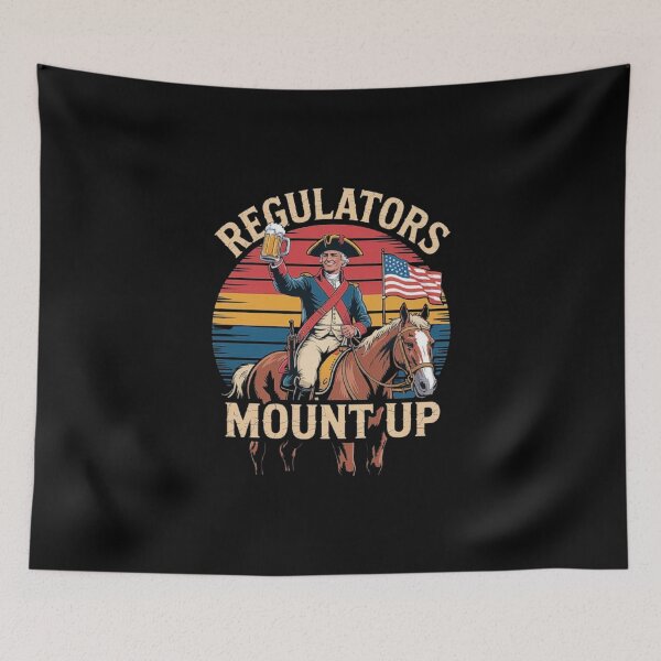 Item preview, Patriotic Vintage Beer Rider – Funny American Revolution Cowboy Humor designed and sold by love3617.
