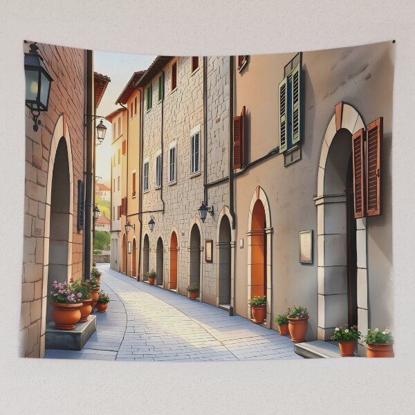Item preview, Orvieto, Umbria: Early Summer Evening in Golden Light designed and sold by LSVart.