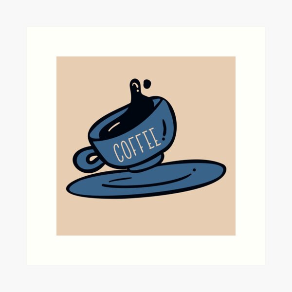 Item preview, Flat Design Illustration with Coffee Cup at Hand Draw Doodle Style	 designed and sold by AlginaPugachova.