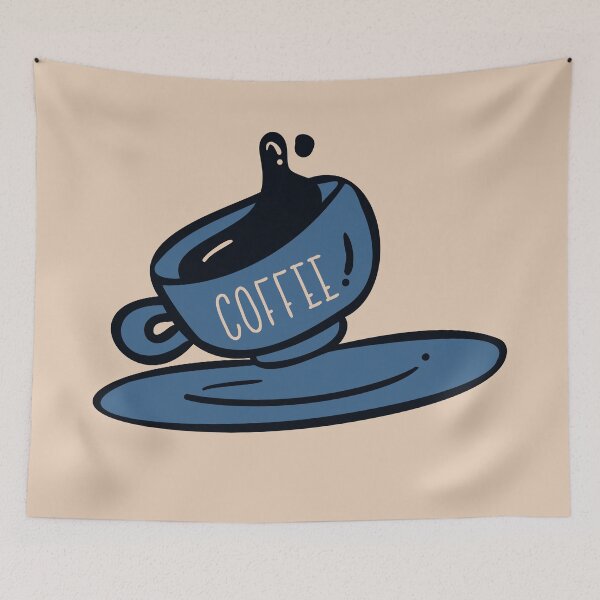 Item preview, Flat Design Illustration with Coffee Cup at Hand Draw Doodle Style	 designed and sold by AlginaPugachova.