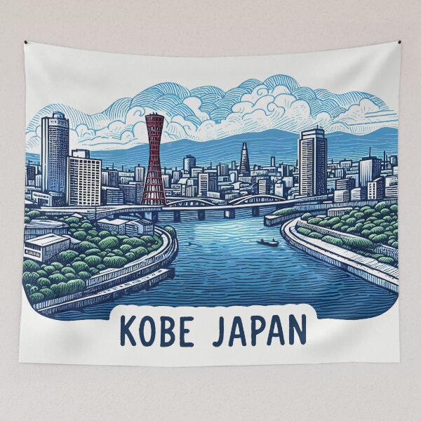 Item preview, Kobe Japan  designed and sold by PaintMeWorld.