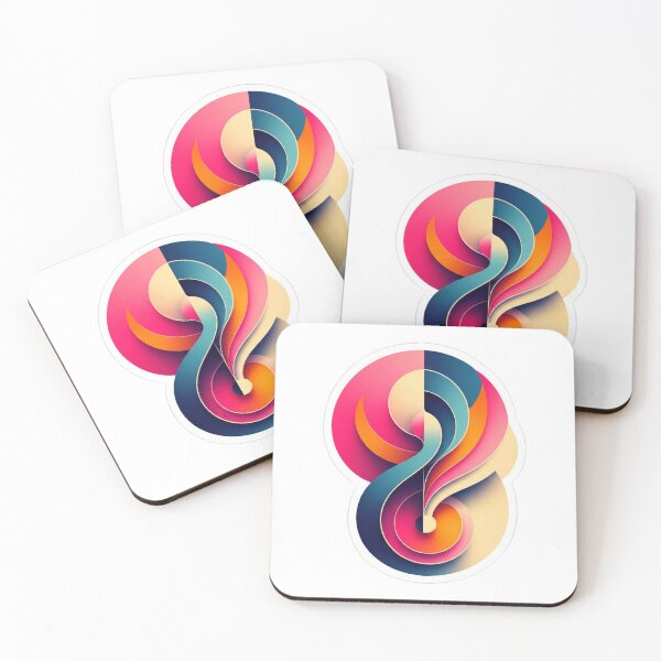 Item preview, Abstract Art Sticker - Modern, Unique Designs designed and sold by NOVOZA.