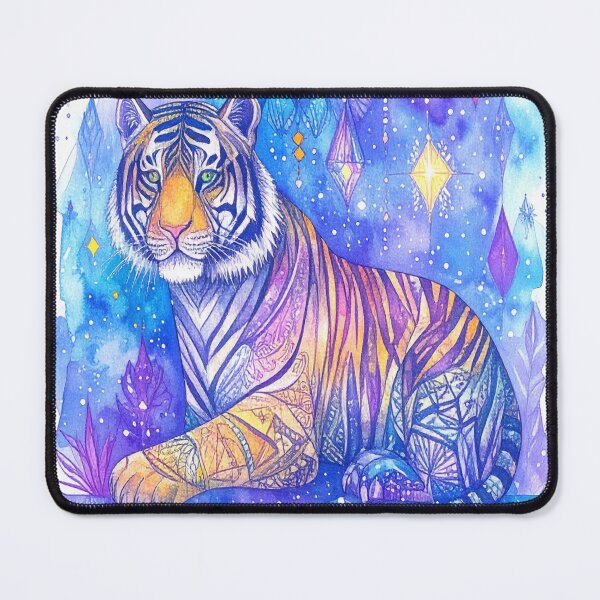 Item preview, Vibrant Geometric Tiger Art designed and sold by Geonimalia.
