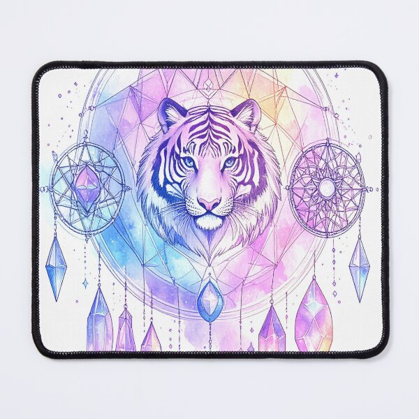 Item preview, Vibrant Geometric Tiger Art designed and sold by Geonimalia.