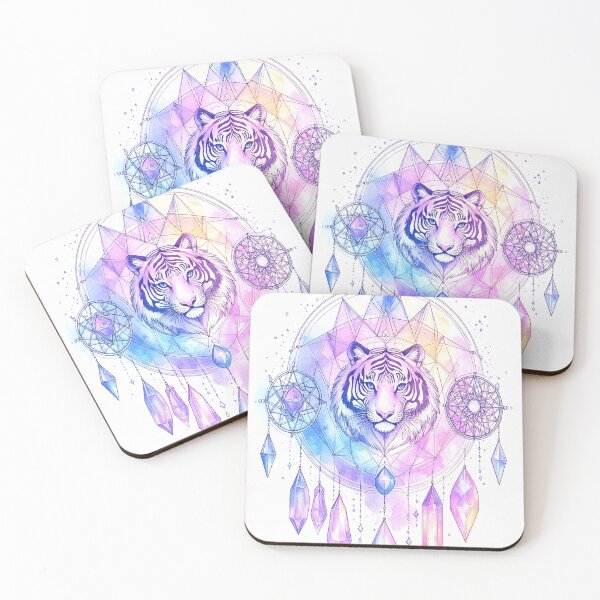 Item preview, Vibrant Geometric Tiger Art designed and sold by Geonimalia.