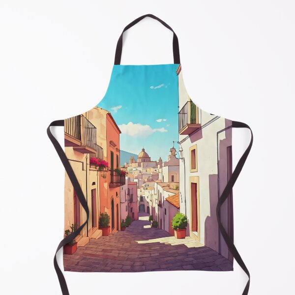 Item preview, Lipari Old Town: Hazy Summer Morning designed and sold by LSVart.