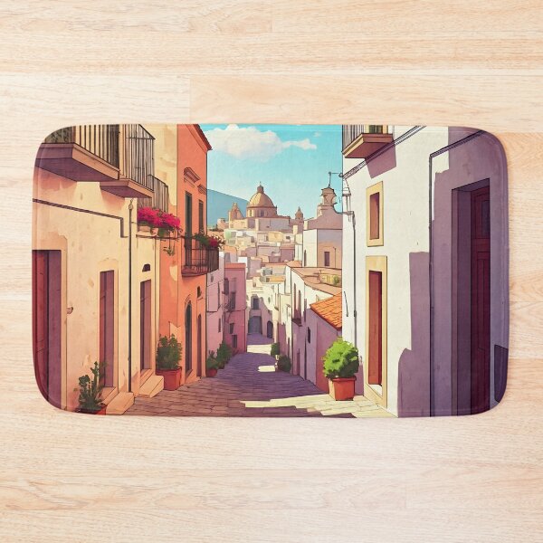 Item preview, Lipari Old Town: Hazy Summer Morning designed and sold by LSVart.