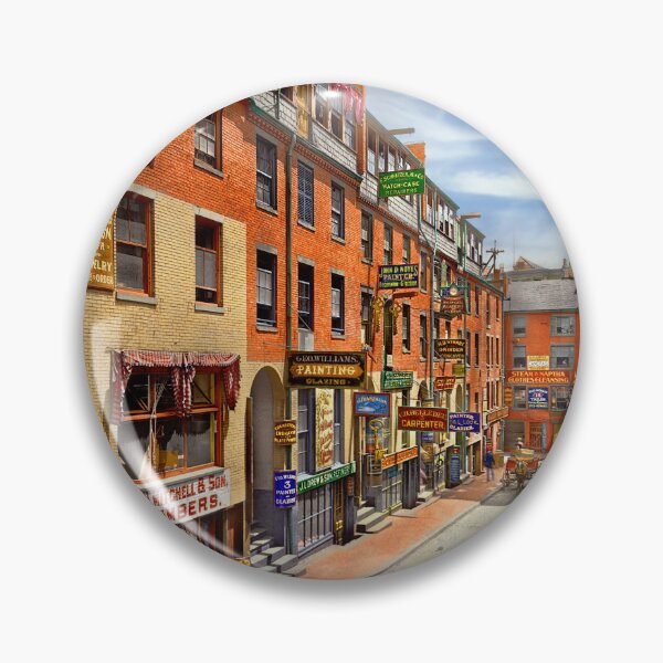 Item preview, City - Boston, MA - Vying for your attention 1901 designed and sold by Mike Savad Photography.