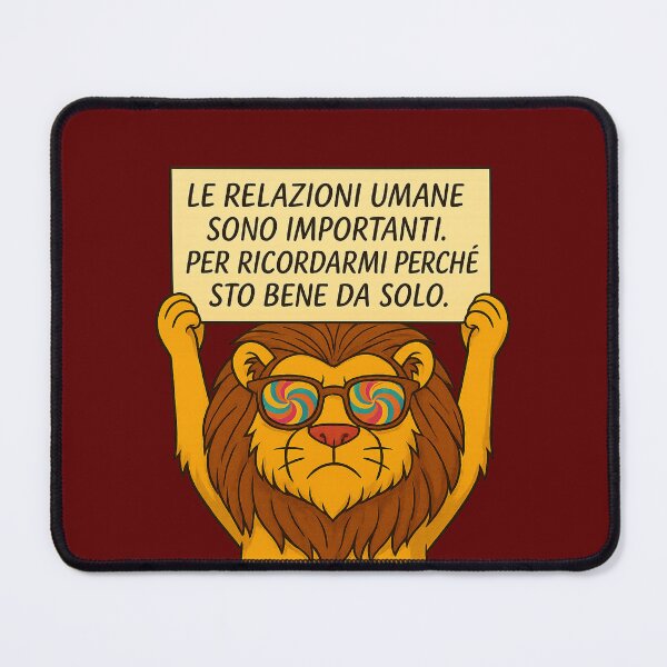 Item preview, Le relazioni umane – Leone Ironico designed and sold by IroniaeCo.