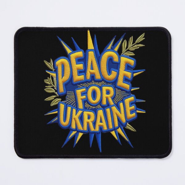 Item preview, Peace for Ukraine Embroidered Patch Design designed and sold by ArtDesignTp.
