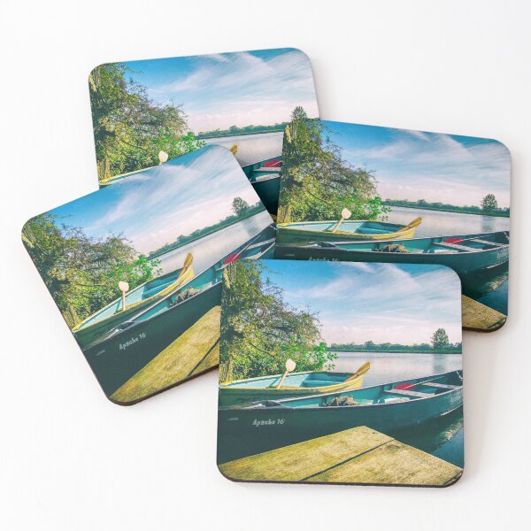 Item preview, River Thames Canoes Tranquil Scene by heidiannemorris © designed and sold by FOLK ART FUSION by heidiannemorris.