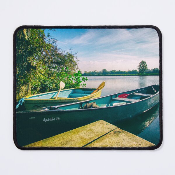 Item preview, River Thames Canoes Tranquil Scene by heidiannemorris © designed and sold by FOLK ART FUSION by heidiannemorris.
