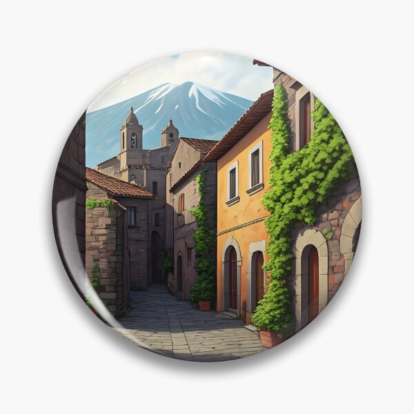 Item preview, Randazzo, Sicily: Medieval Charm on Etna’s Spring Morning designed and sold by LSVart.