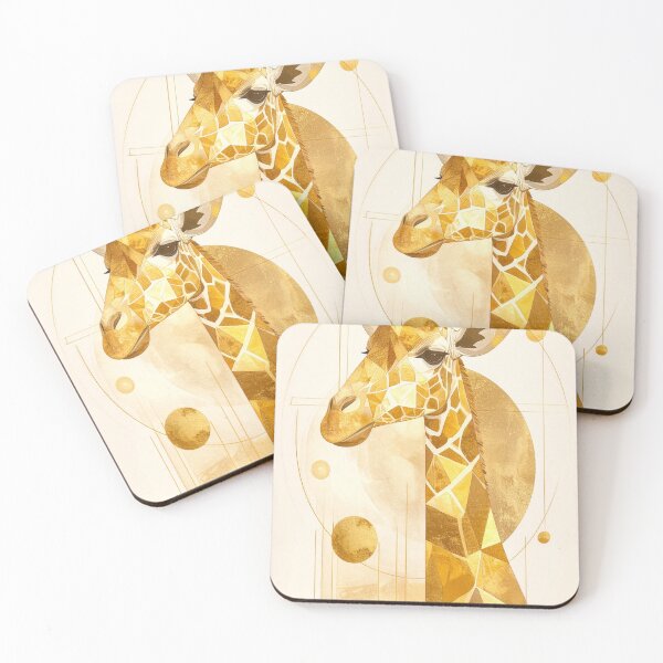 Item preview, Geometric Giraffe with Abstract Spots designed and sold by Geonimalia.
