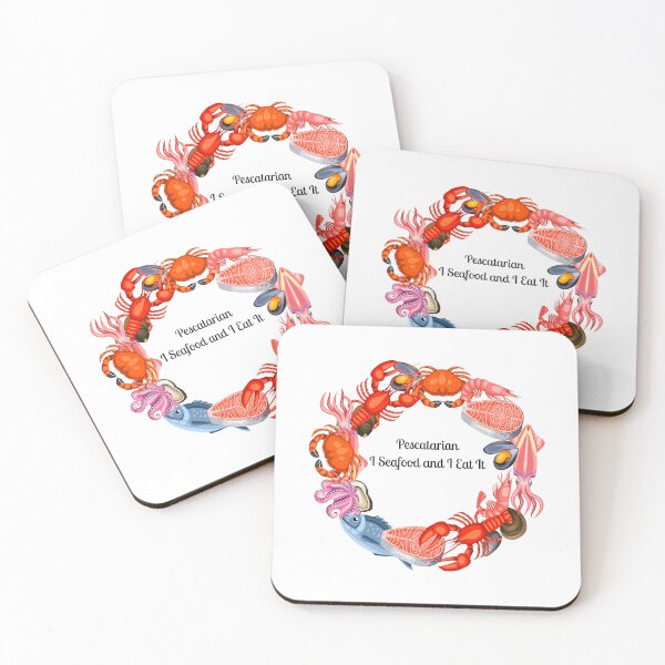 Item preview, Pescatarian: I Seafood And I eat It - Bold Design for Food Lovers  designed and sold by Cathy Cirisan.