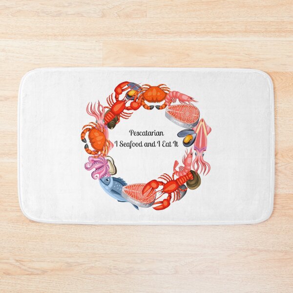 Item preview, Pescatarian: I Seafood And I eat It - Bold Design for Food Lovers  designed and sold by Cathy Cirisan.