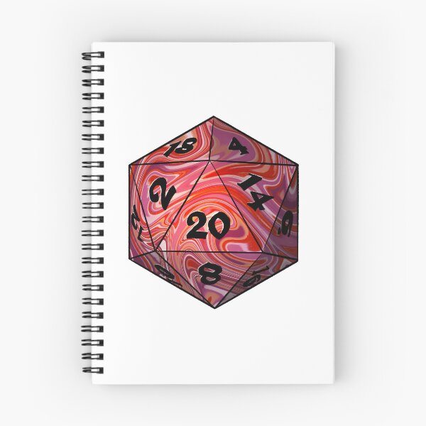 Item preview, Pride Dice: Lesbian Flag Discrete D20 designed and sold by cetfish.