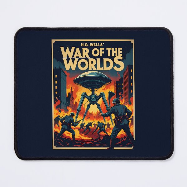 Item preview, A Vintage Poster of The War of the Worlds by H.G.Wells designed and sold by GoodOldVintage.