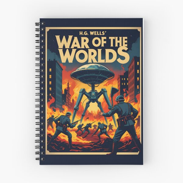 Item preview, A Vintage Poster of The War of the Worlds by H.G.Wells designed and sold by GoodOldVintage.