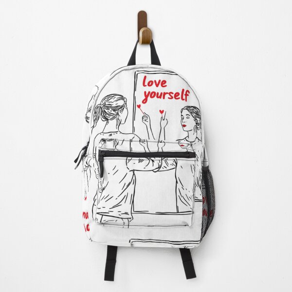 Item preview, Love Yourself - Minimalist Mirror Reflection Design designed and sold by JRprojects.