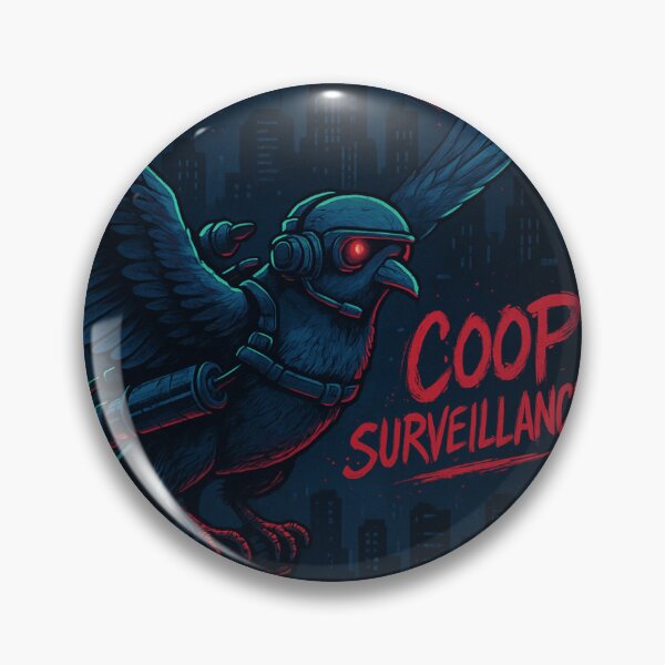 Item preview, Coop Surveillance – Cyber Pigeon Strike Force Design designed and sold by LevelUpLab.