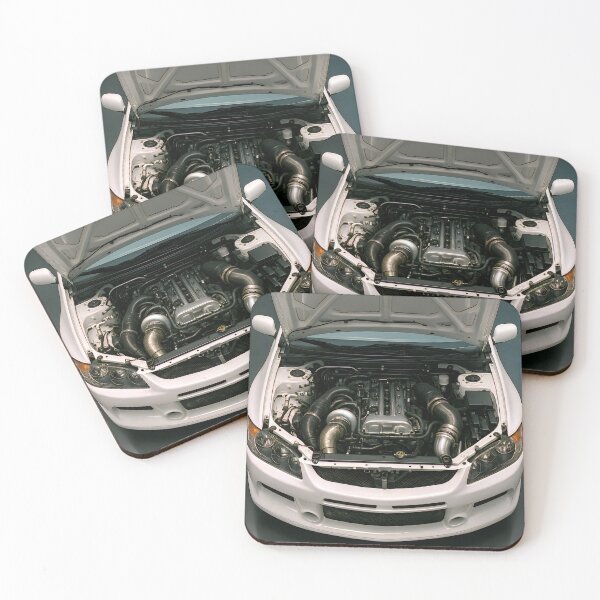 Item preview, Clean Turbocharged Inline-Four – Engine Bay Showcase Art designed and sold by PosterFuel.