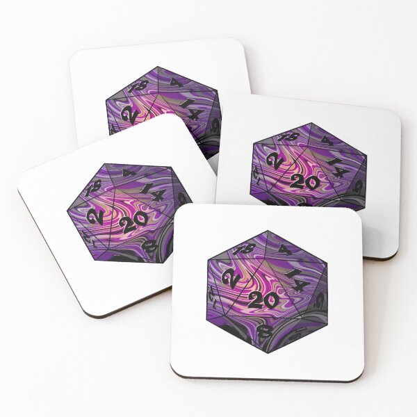 Item preview, Pride Dice: Ace Flag Discrete D20 designed and sold by cetfish.