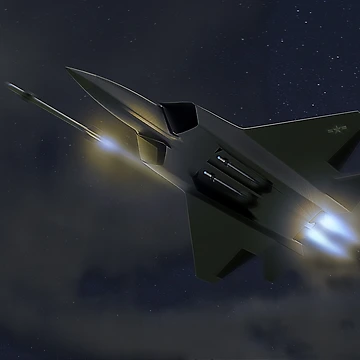 Artwork thumbnail, F22 Raptor, fox 3 by MarkSeb