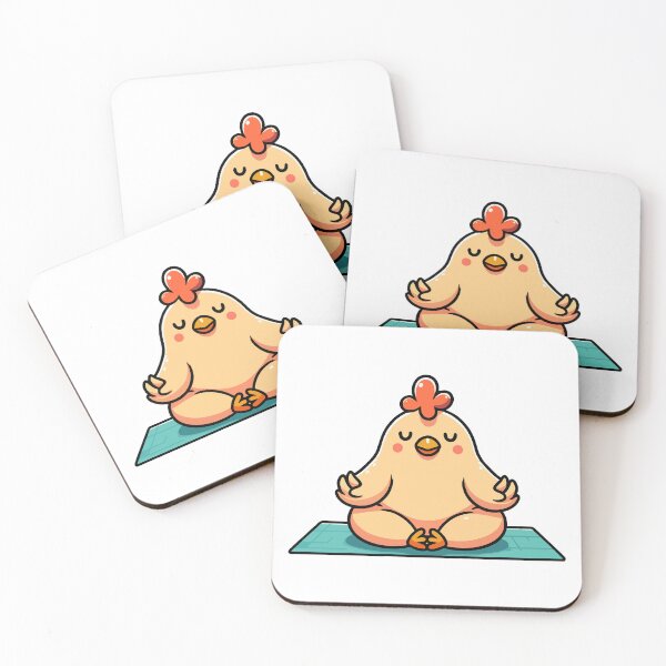Item preview, Zen Chicken Yoga Pose – Funny Meditating Cartoon Animal designed and sold by Coffee Lifestyle.