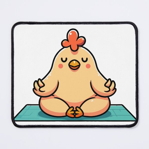 Item preview, Zen Chicken Yoga Pose – Funny Meditating Cartoon Animal designed and sold by Coffee Lifestyle.