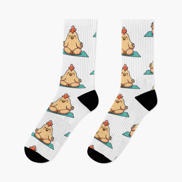 Item preview, Zen Chicken Yoga Pose – Funny Meditating Cartoon Animal designed and sold by Coffee Lifestyle.