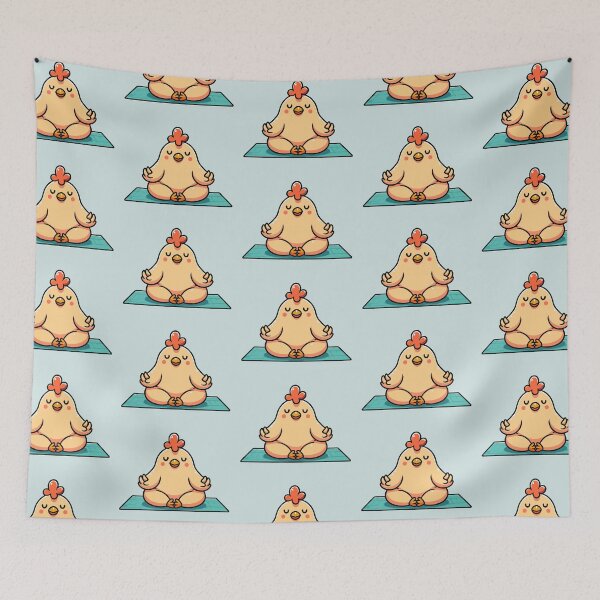 Item preview, Zen Chicken Yoga Pose – Funny Meditating Cartoon Animal designed and sold by Coffee Lifestyle.