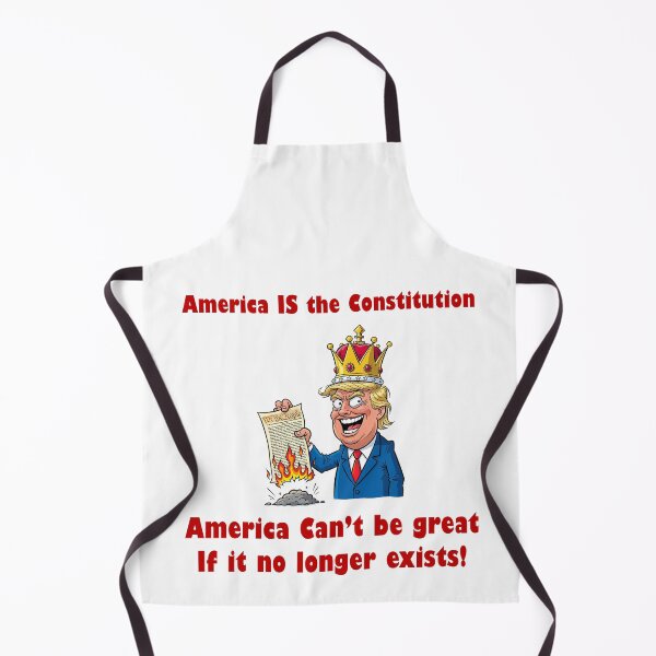 Item preview, America IS the Constitution No Kings Trump Protest Flair designed and sold by ProtestThreads.