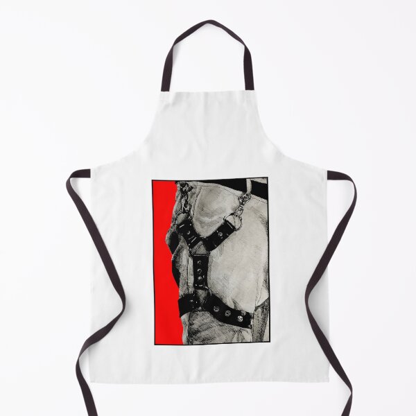 Item preview, Leather harness over red background designed and sold by Olivia Braunsteiner.