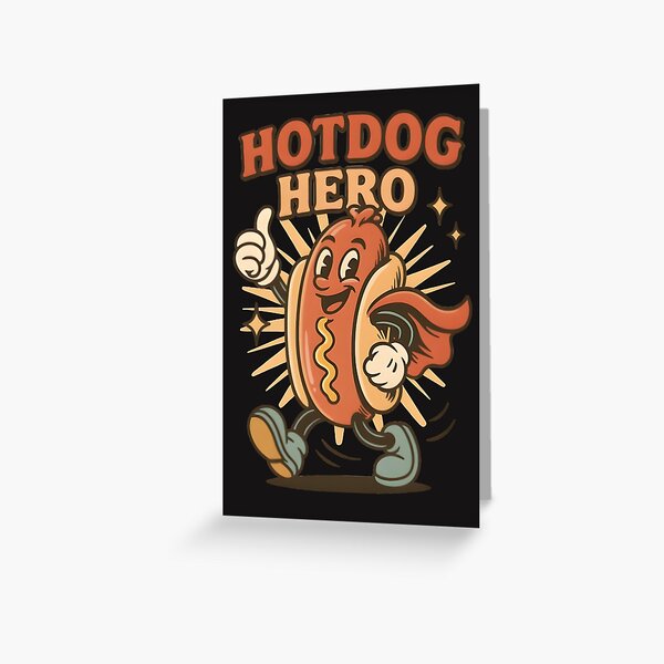 Aperçu de l'œuvre Hotdog Hero – Savourez le sauvetage ! créée et vendue par Snackwear Apparel.